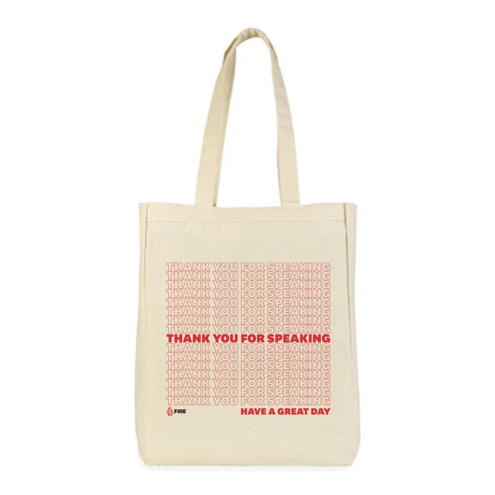 Thank You For Speaking - Tote