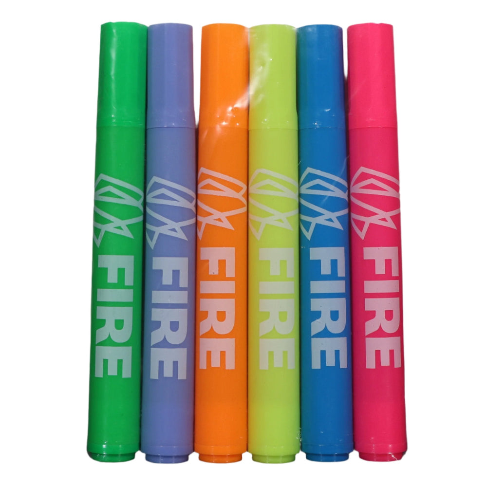 FIRE 6 Pack of Highlighters