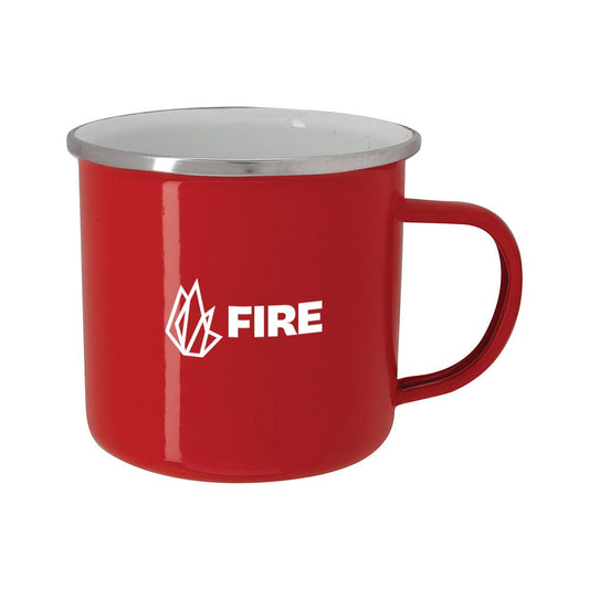 16 oz Enamel Campfire Mug