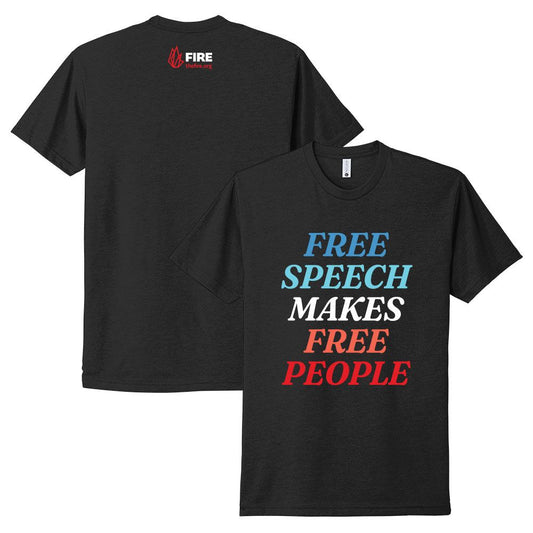 Free Speech Makes Free People Next Level CVC Tee Shirt